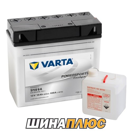 12V/18Ач VARTA POWERSPORTS FP (518 014 015)